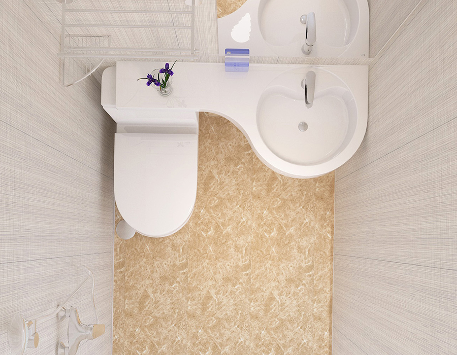 Unité de salle de bains préfabriquée modulaire pour hôtel en fibre de résine PEC à panneau complet