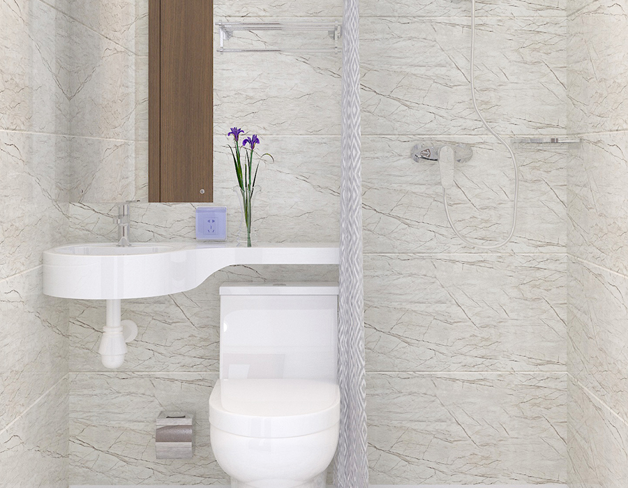 Salle de bain modulaire intégrée pour maisons de retraite