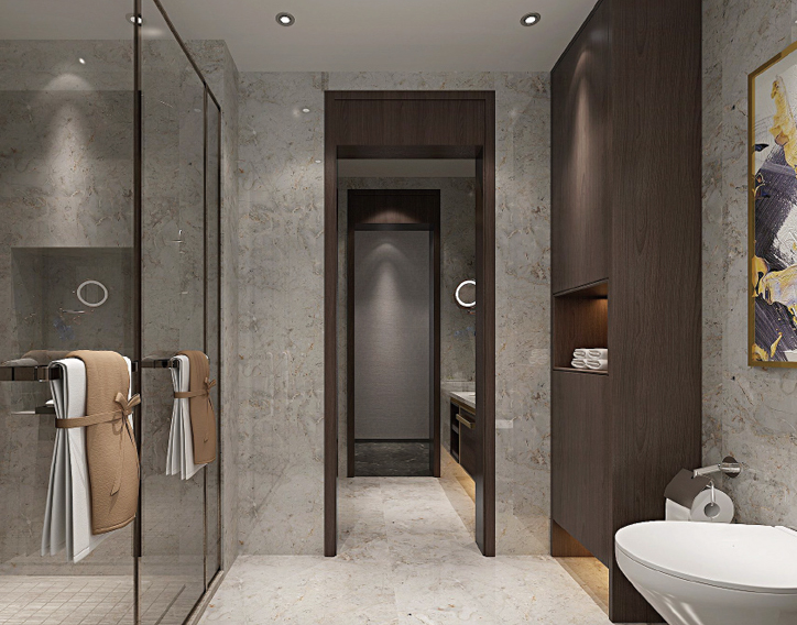 Salle de bain intégrée préfabriquée