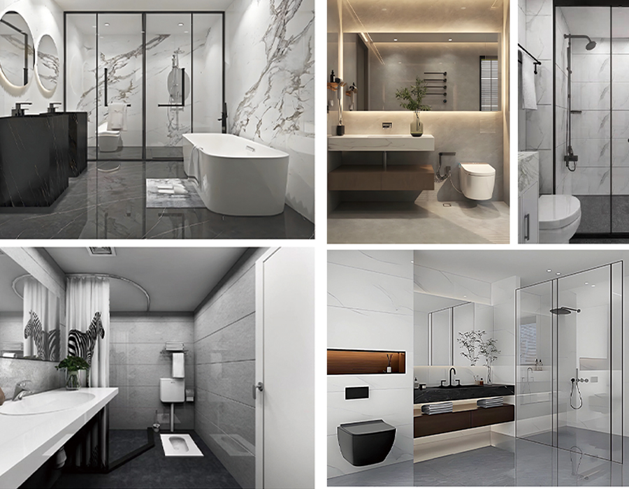 Salle de bain intégrée préfabriquée