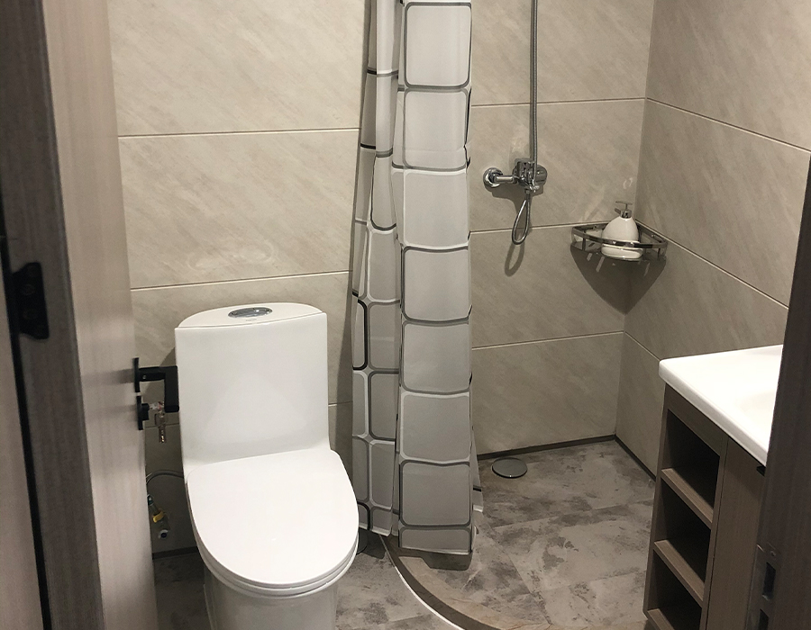 Salles de bains sanitaires modulaires préfabriquées horizontales de panneau mural de PEC