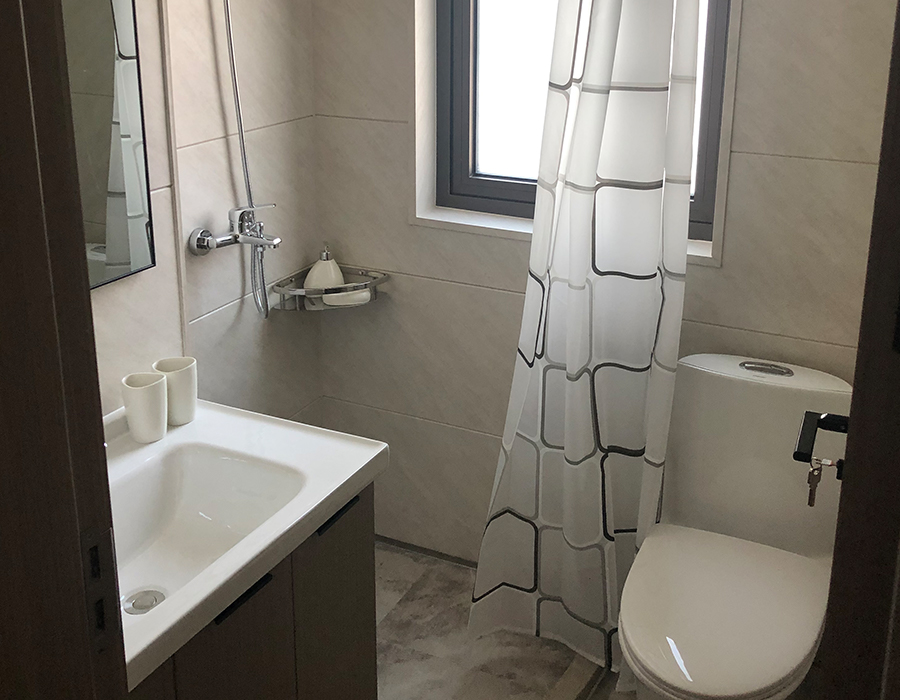 Salles de bains sanitaires modulaires préfabriquées horizontales de panneau mural de PEC