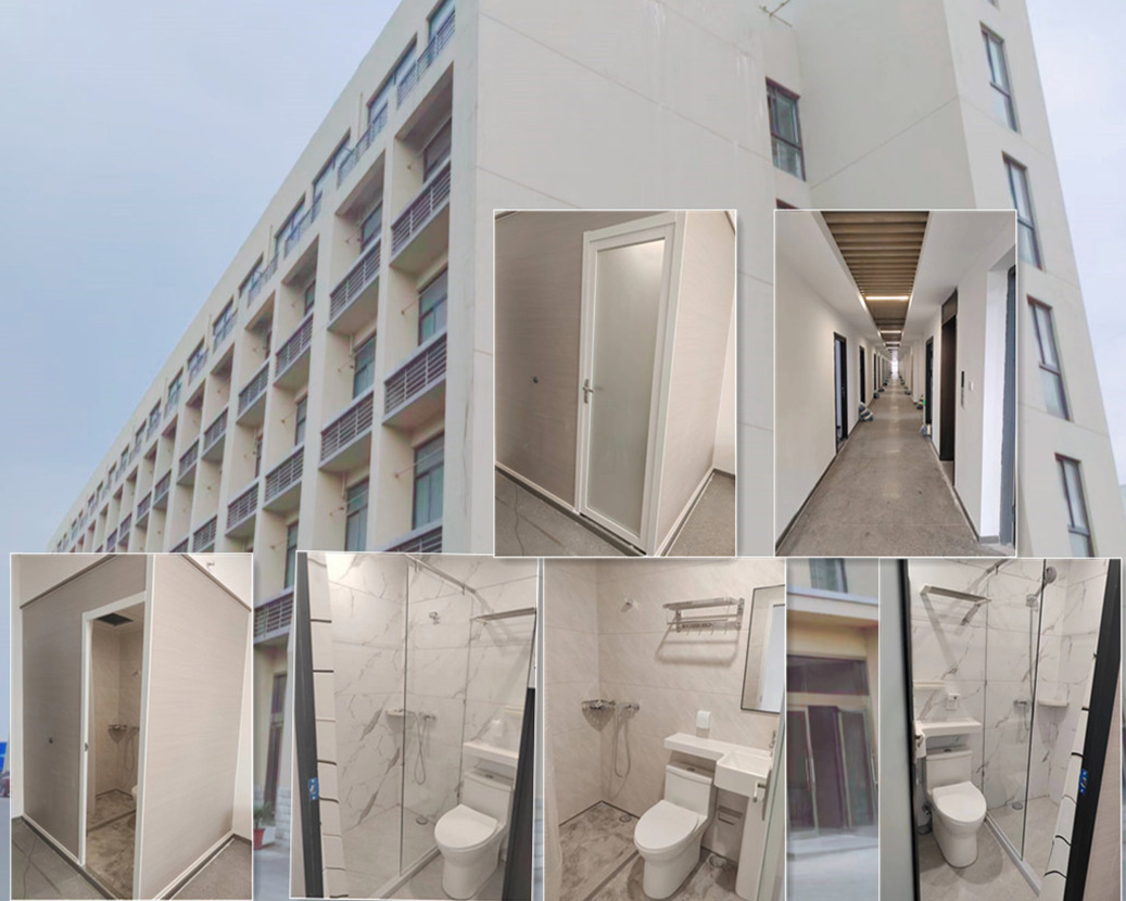 Le projet d'appartement de talents du parc industriel de Hangzhou Qiantang a assemblé une salle de bain entière